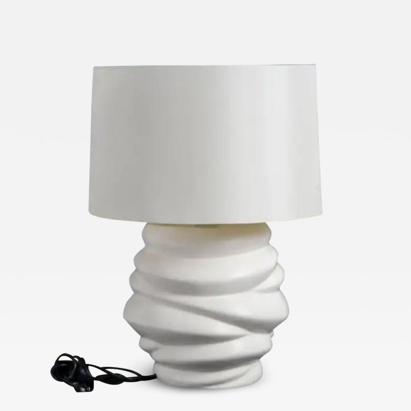 Robert Kuo Jie Jarlet Lamp Cream Lacquer by Robert Kuo Handmade Limited Edition