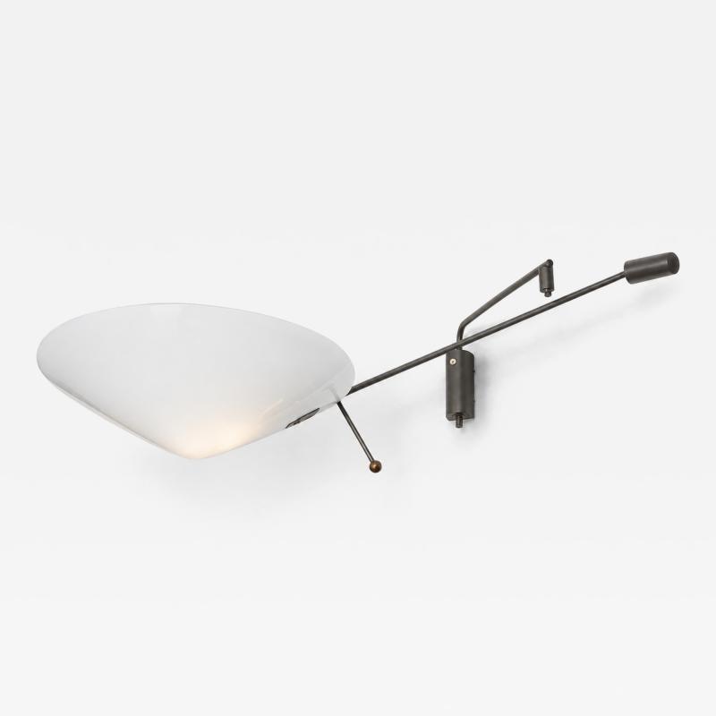 Robert Mathieu Swivel wall sconce with pendulum arm by Robert Mathieu circa 1957 1958
