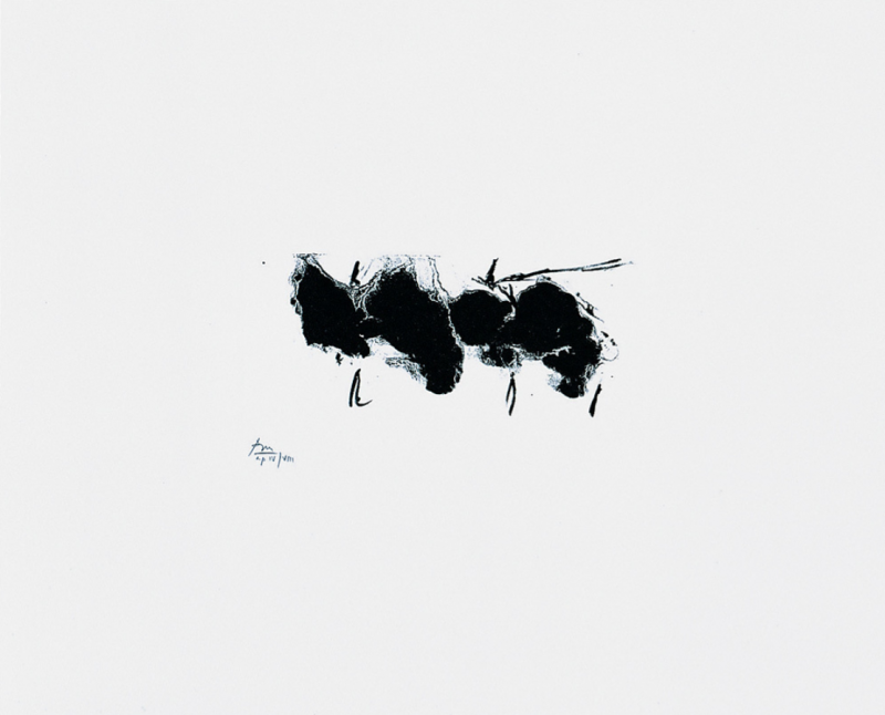 Robert Motherwell Automatism Elegy State I White 1980