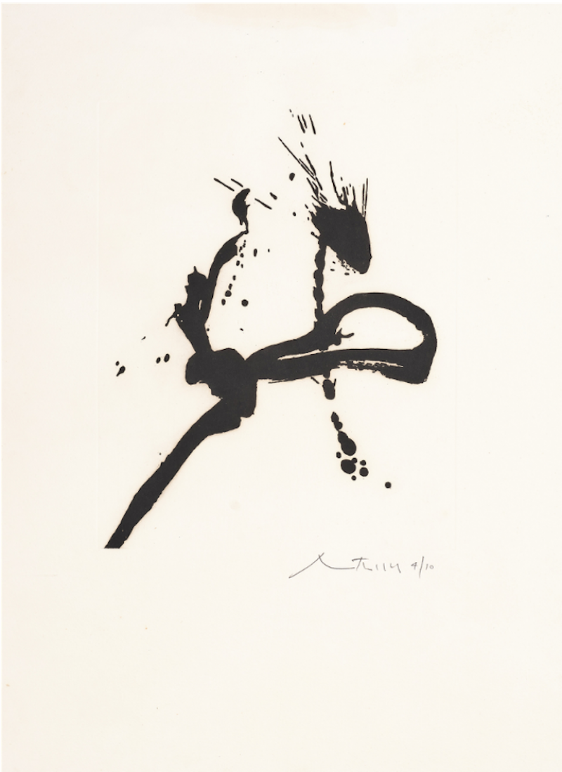 Robert Motherwell Gesture IV State II 1977