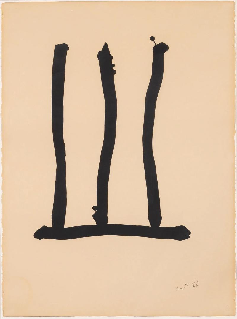 Robert Motherwell Robert Motherwell Window from Homage to Picasso Hommage Picasso 1973
