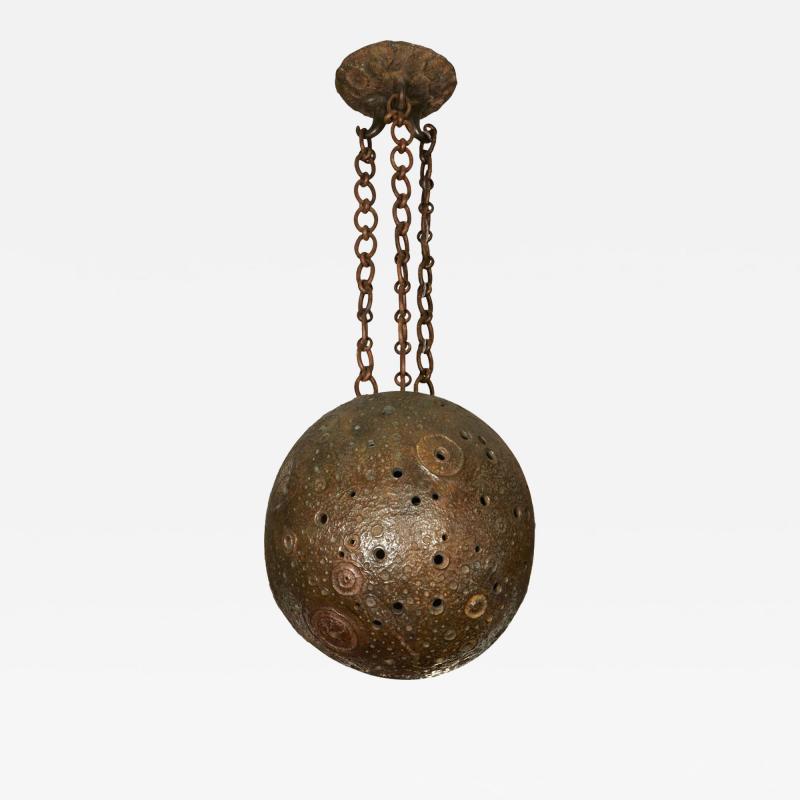 Robert Phandeve Bronze 1970s lantern by Robert Phandeve