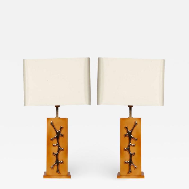 Robert Phandeve Pair of Lamps By Robert Phandeve