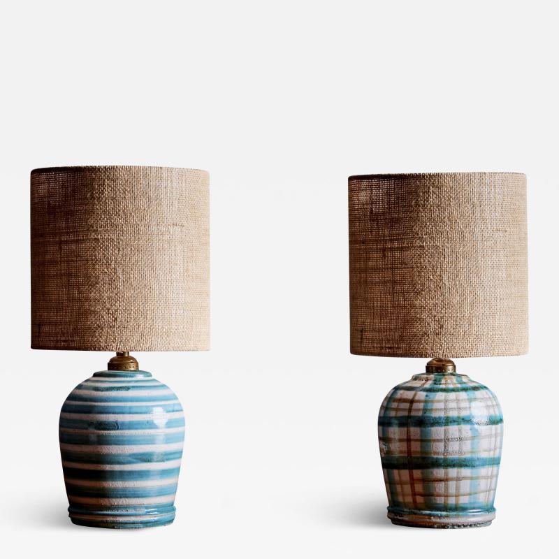 Robert Picault Pair of Robert Picault Table Lamps France 1950s