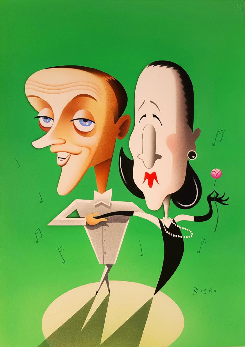 Robert Risko Fred Astaire and Diana Vreelan