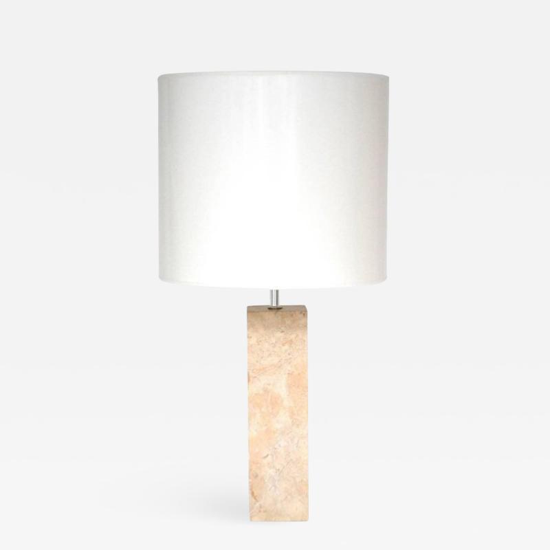 Robert Sonneman Mid Century Marble Column Form Table Lamp