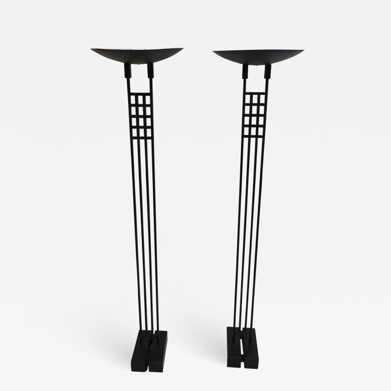 Robert Sonneman Pair of Sonneman Torchiere Floor Lamps