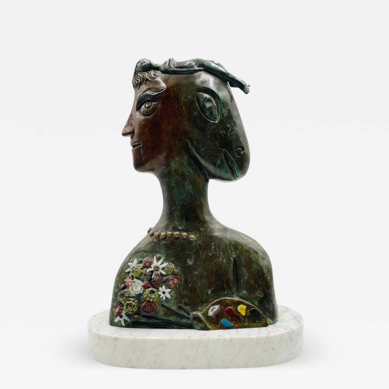 Robert St Croix Bronze Sculpture by Robert St Croix Homage to Chagall Signed Number 2 75