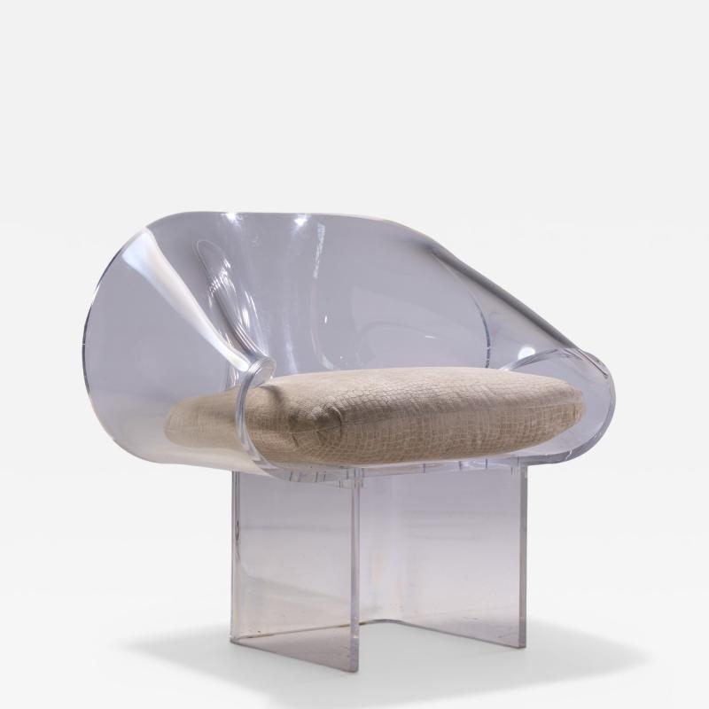 Robert Van Horn Robert Van Horn Mid Century Lucite Ribbon Chair