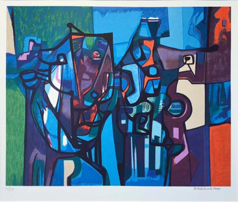 Roberto Burle Marx Untitled Serigraphy PE 117 120 by Roberto Burle Marx ca 2000