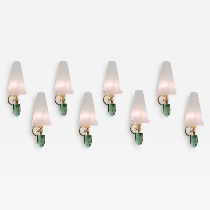 Roberto Giulio Rida Set of 8 Pigne Wall Lights by Roberto Giulio Rida