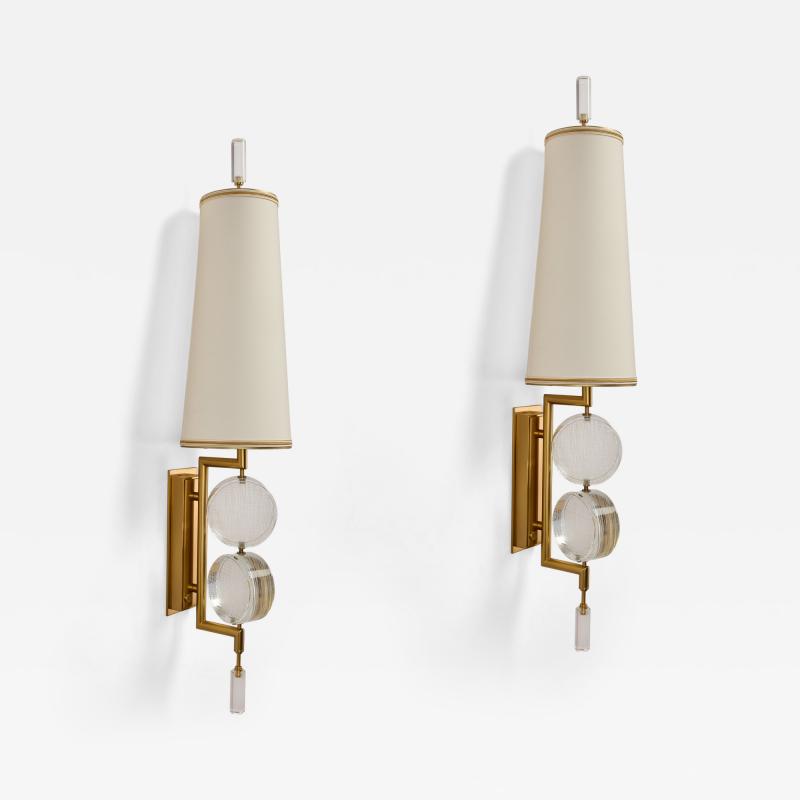 Roberto Rida Roberto Rida Pair of Bottoni Sconces