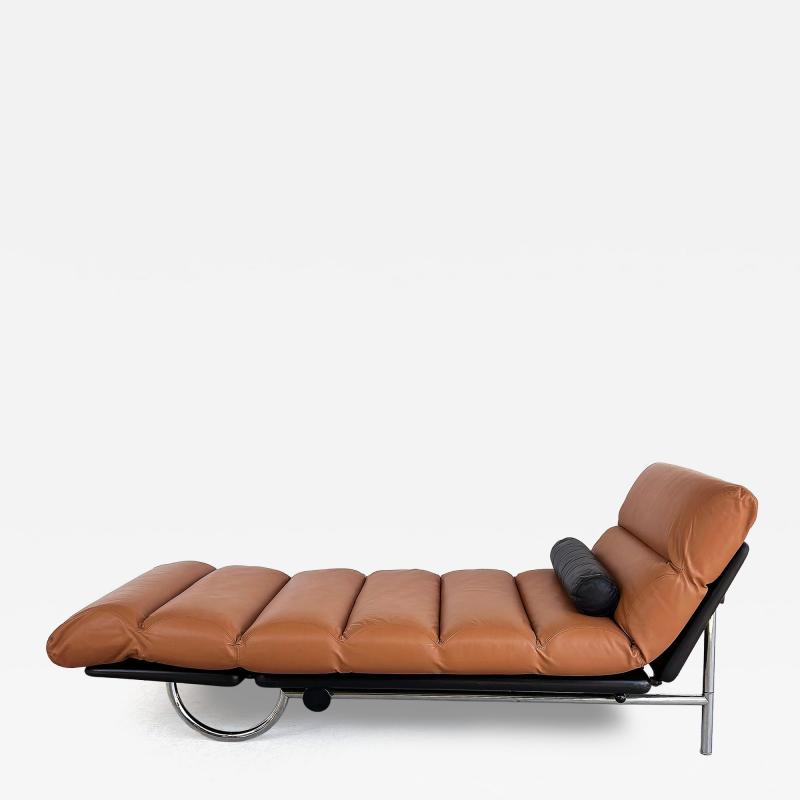Roberto Tapinassi Maurizio Manzoni Roberto Tapinassi Dema Firenze Leather Chaise Longues Rataplan 1980s