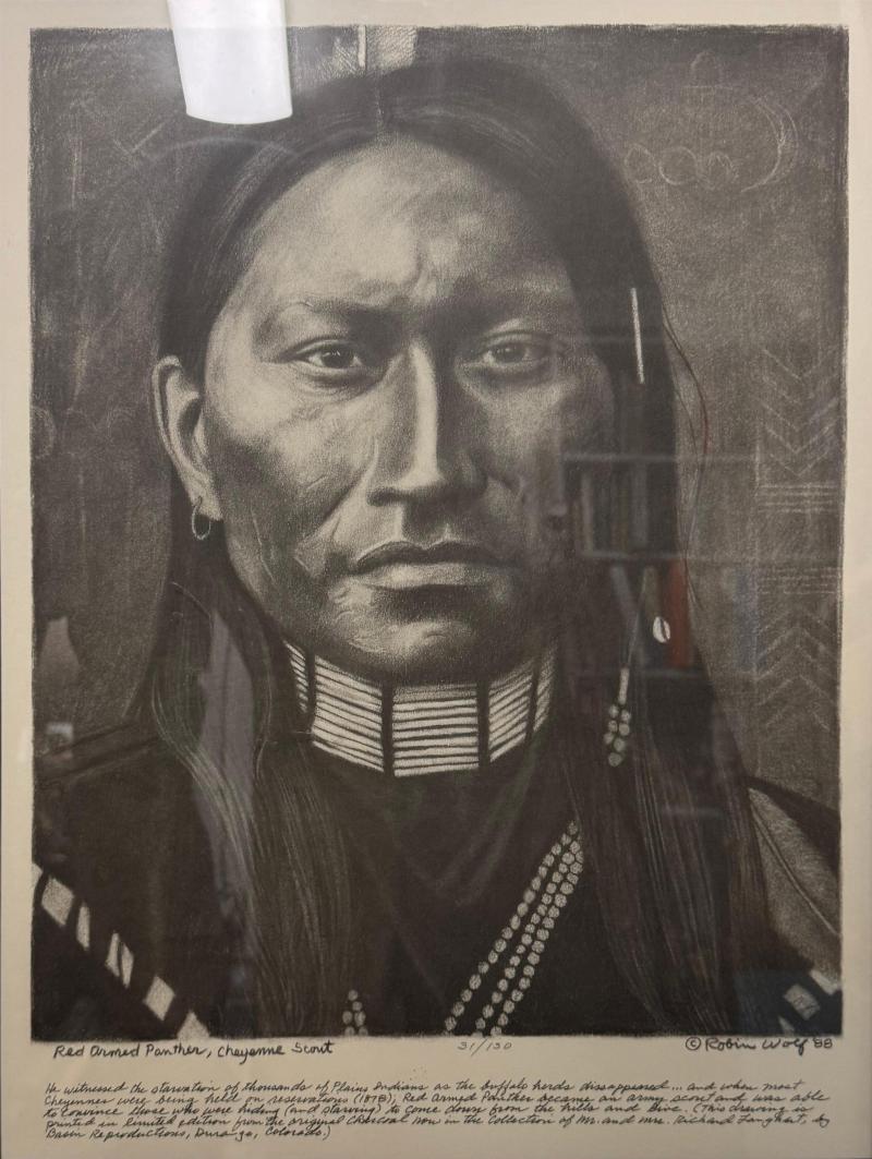 Robin Wolf Lithograph Red Armed Panther 31 150