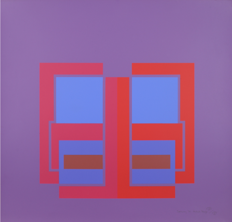Robyn Denny All Through the Day I purple 1970