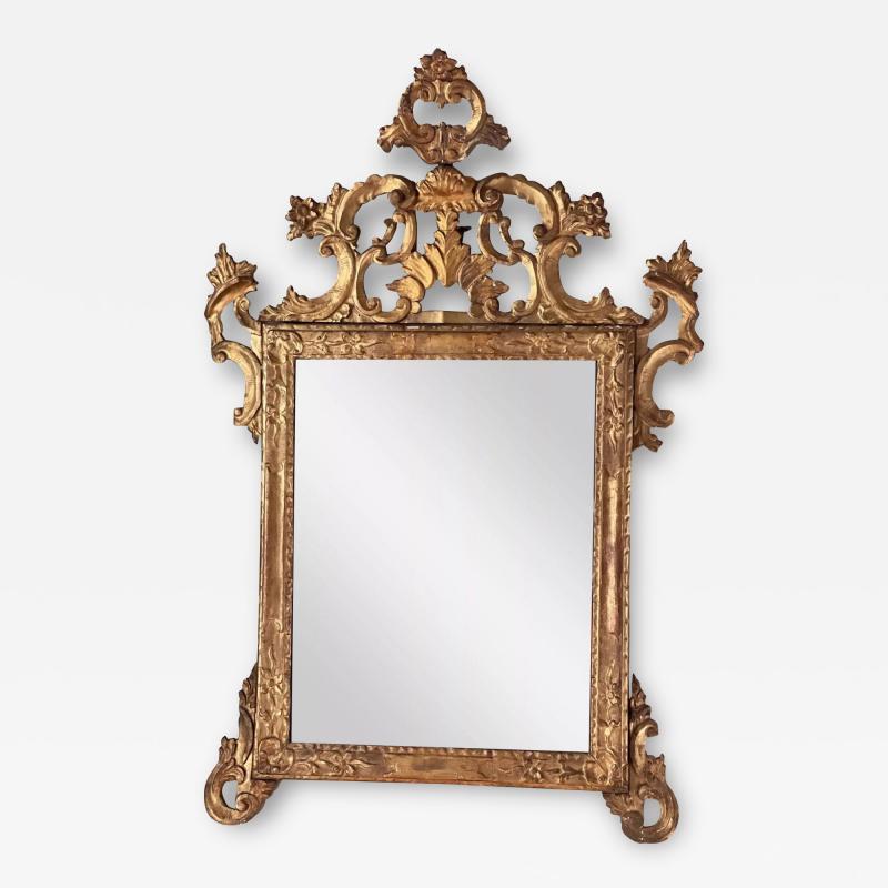 Rococo Gilt Mercury Mirror from Lucca Italy