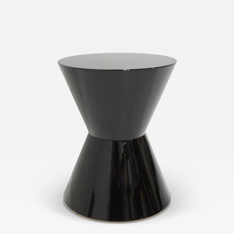 Rodolfo Dordoni Minotti Cesar Table in Black Shiny Lacquer