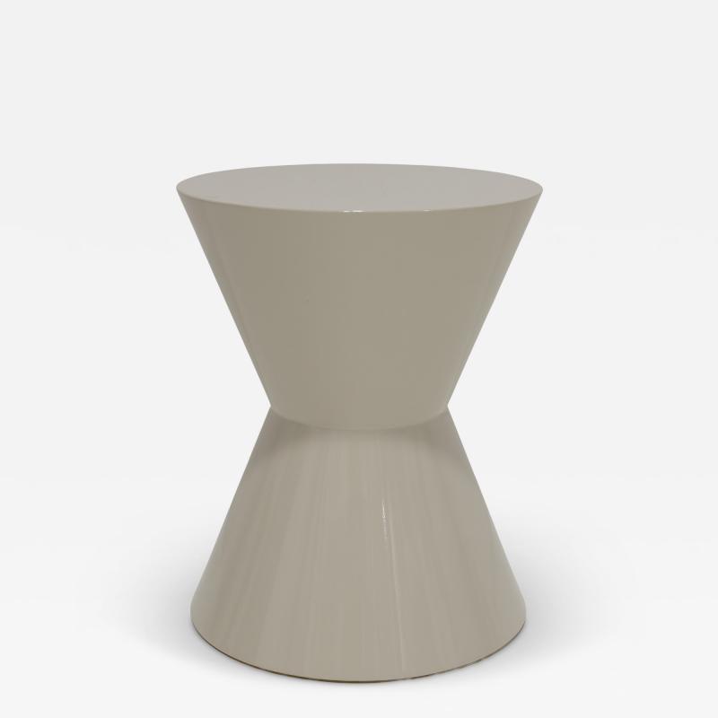 Rodolfo Dordoni Minotti Cesar Table in Off White Shiny Lacquer