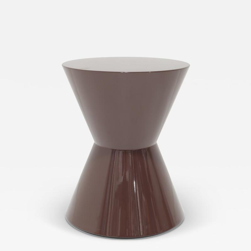 Rodolfo Dordoni Minotti Cesar Table in Plum Shiny Lacquer