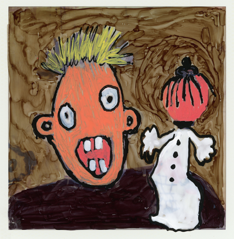 Roger Ballen Untitled 4 Drawing with Winsor and Newton markers and Mitsubishi Posca pens 
