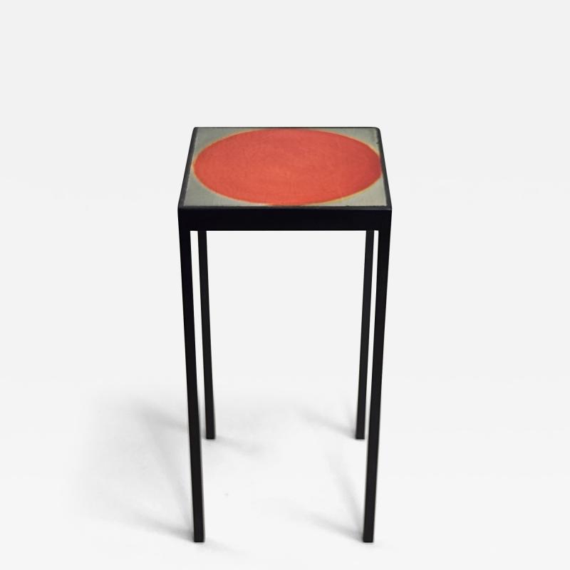Roger Capron Baby Side Table with Orange Dot Roger Capron Tile
