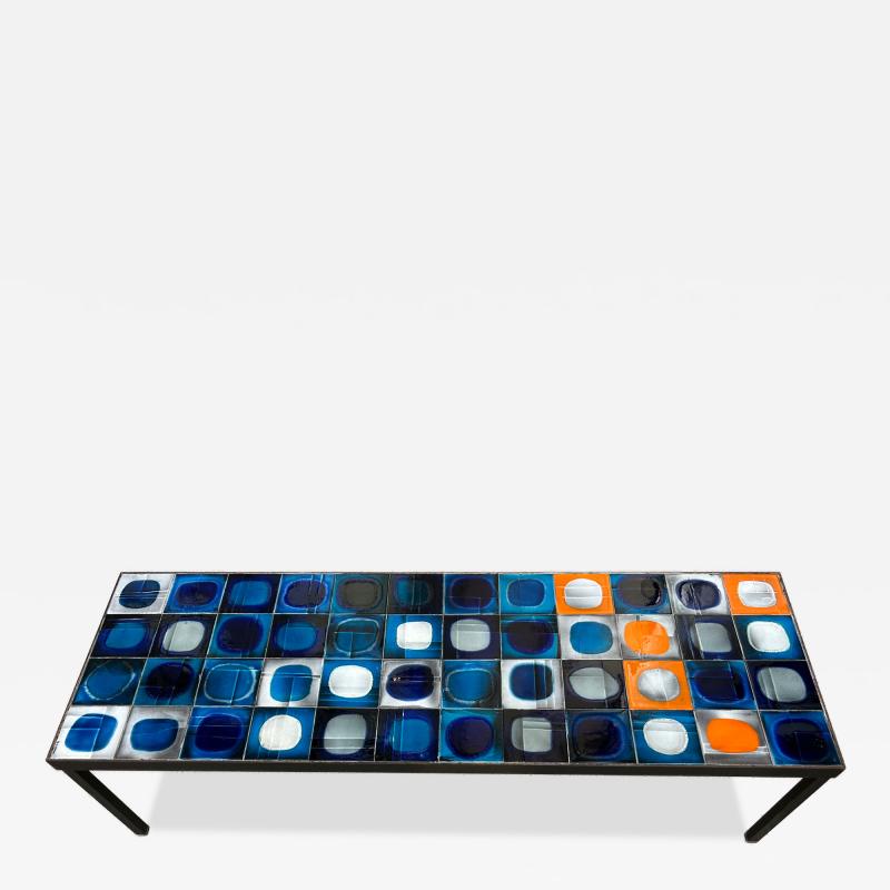 Roger Capron Ceramic Coffee Table Plan te by Roger Capron France 1960s