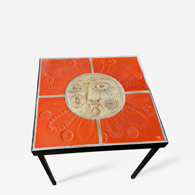Roger Capron Ceramic Coffee Table by Roger Capron France Circa 1960s