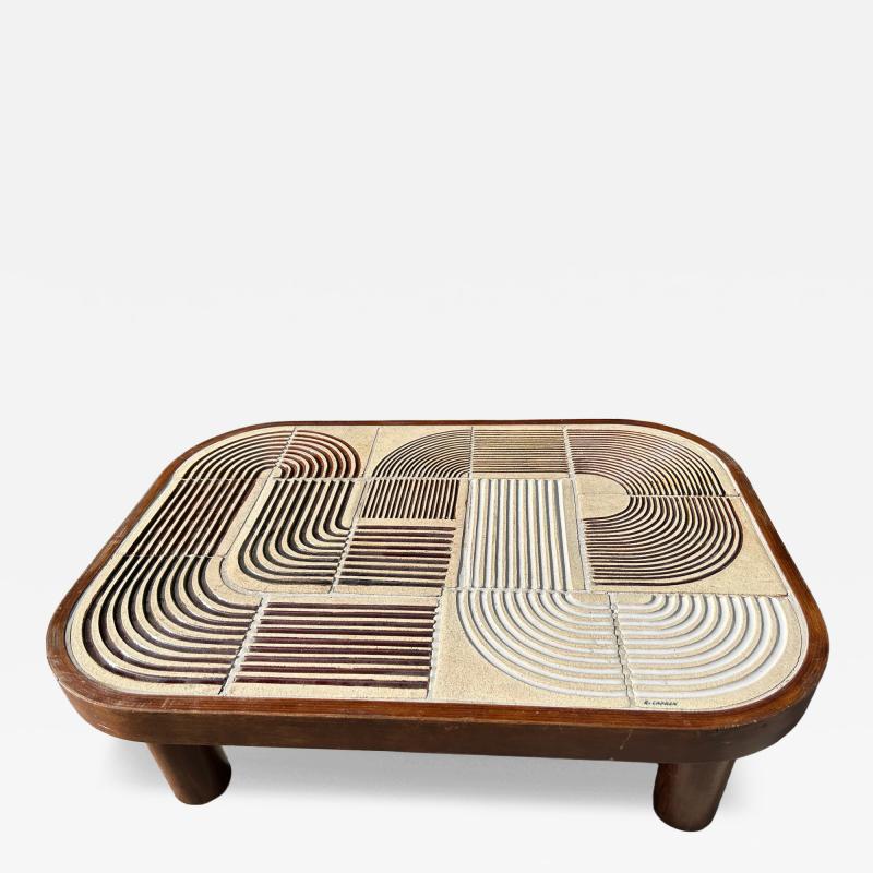 Roger Capron Ceramic Coffee table by Roger Capron France 1960s