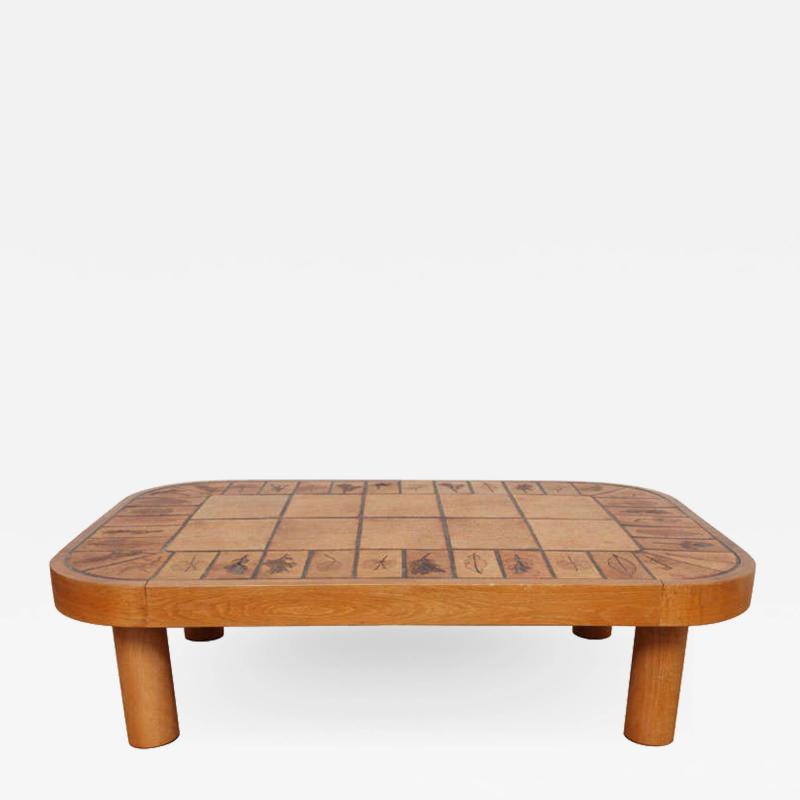 Roger Capron Coffee Table by Roger Capron with Garrigue Tiles