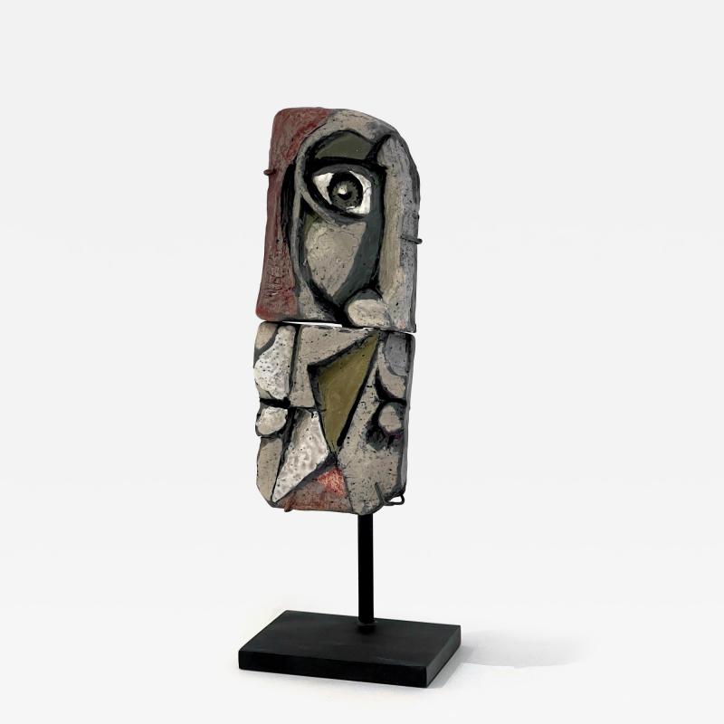 Roger Capron Roger Capron Abstract Ceramic Sculpture on Stand