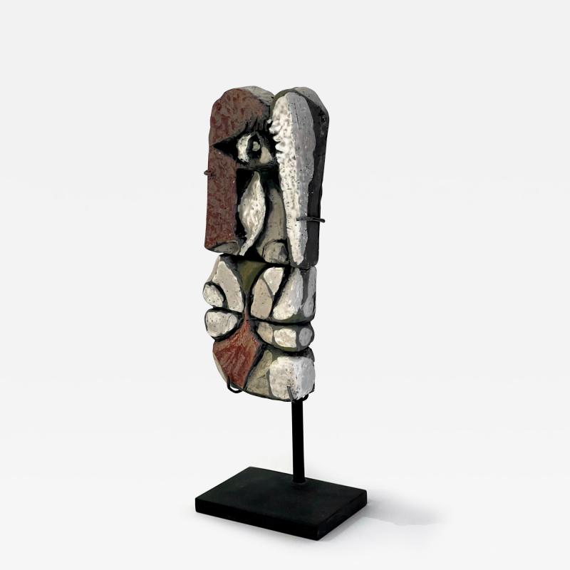 Roger Capron Roger Capron Abstract Ceramic Sculpture on Stand