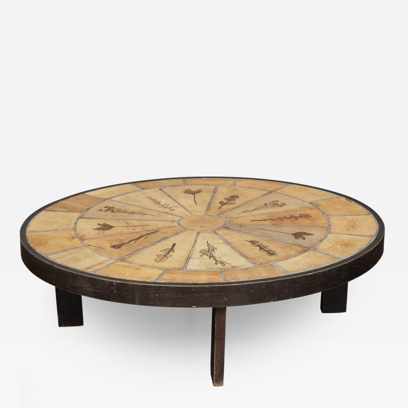 Roger Capron Roger Capron Gres des Garrigues Oval Coffee Table France