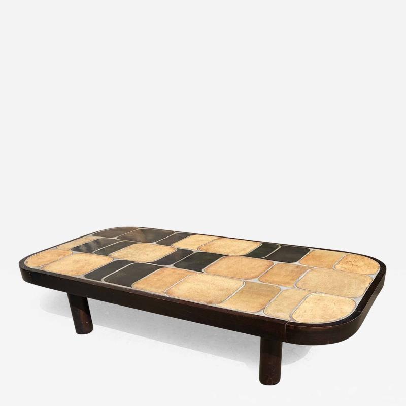 Roger Capron Shogun ceramic coffee table by Roger Capron Vallauris France 1970s