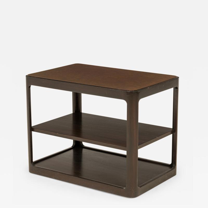 Roger Sprunger Roger Sprunger for Dunbar AmericanRadius Form Dark Wooden End Table