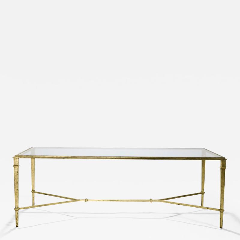 Roger Thibier Roger Thibier gilt wrought iron coffee table 1960 s