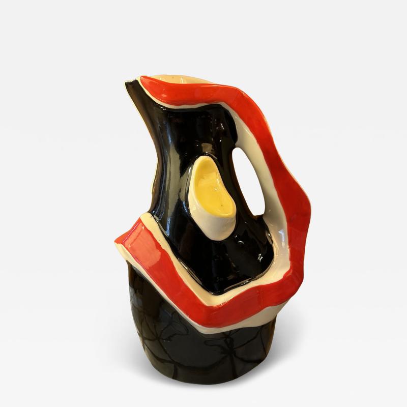 Roland Brice Ceramic Pitcher by Roland Brice Biot France Circa 1960s