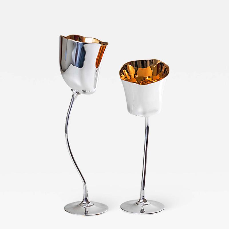 Roland Daraspe TULIPE Pair of Liqueur cups