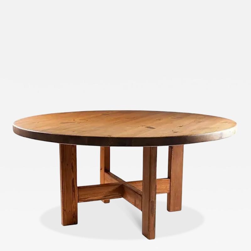 Roland Wilhelmsson Large Swedish Dining Table in Pine by Roland Wilhelmsson