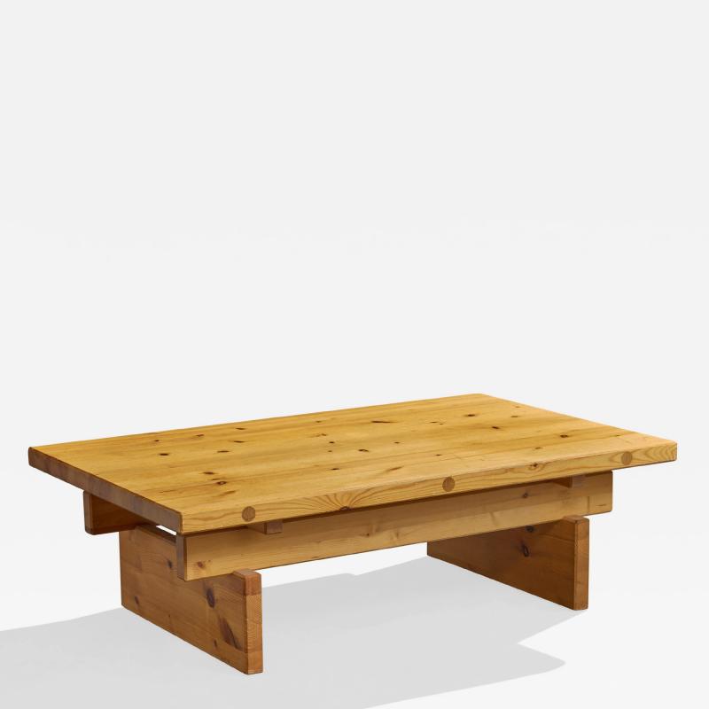 Roland Wilhelmsson Roland Wilhelmsson Coffee Table in Pine Sweden 1970s