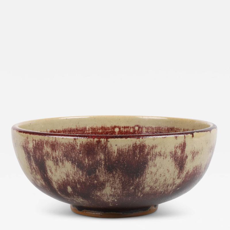 Rolf Palm Studio Ceramic Bowl in Oxblood Glaze by Rpolf Palm