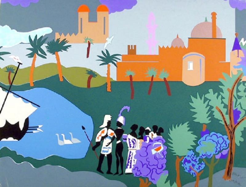 Romare H Bearden Odysseus Leaves