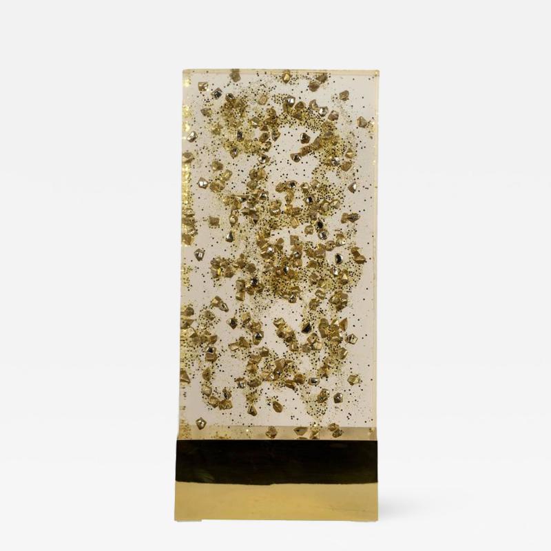 Romeo Paris Lamp in resin with inclusions by Romeo Paris