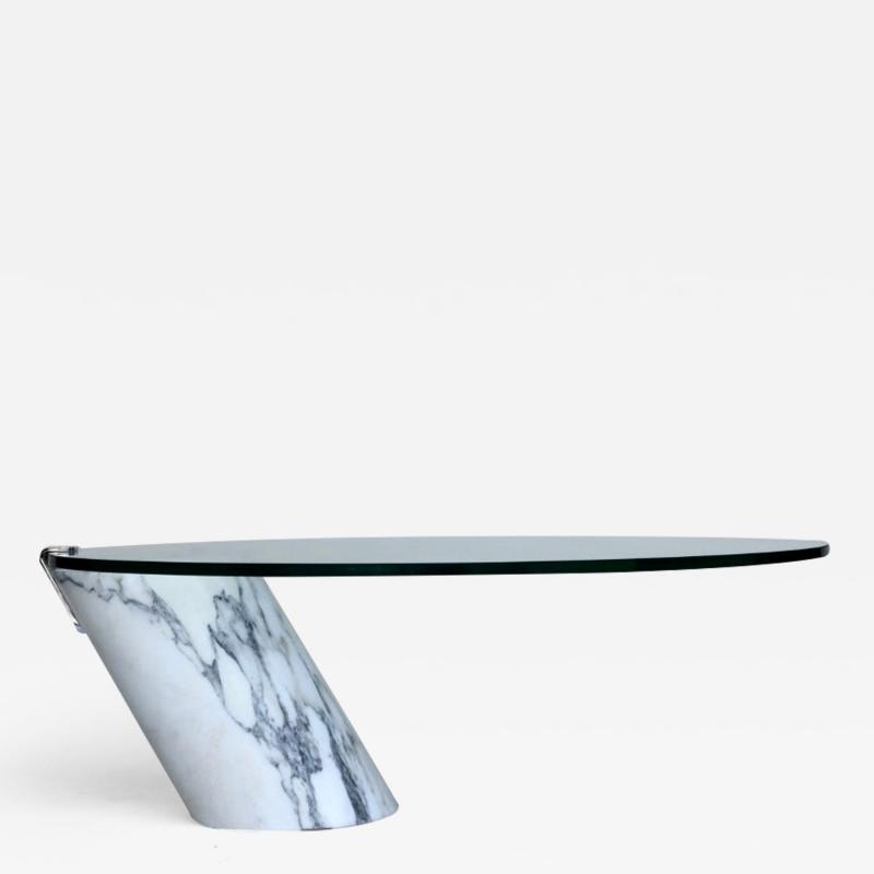 Ronald Schmitt Cantilevered Carrera Marble Coffee Table Model K1000 by Team Form