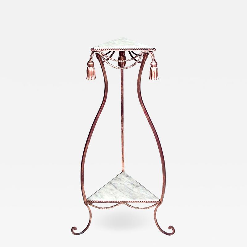Rope and Tassel Gilt Pedestal
