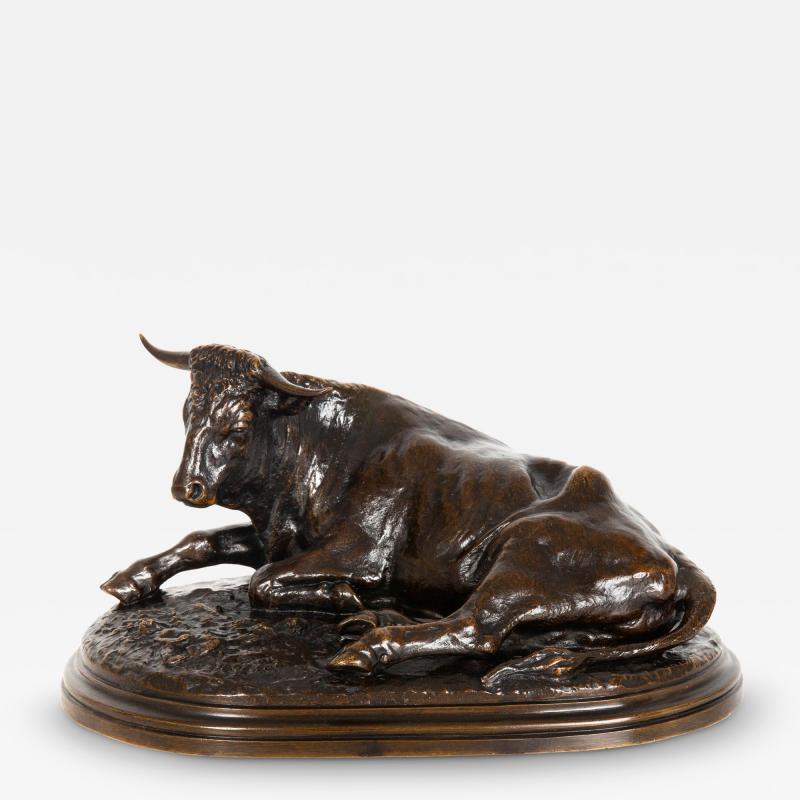 Rosa Bonheur Boeuf Couche or Resting Bull Rosa Bonheur cast circa 1870 90