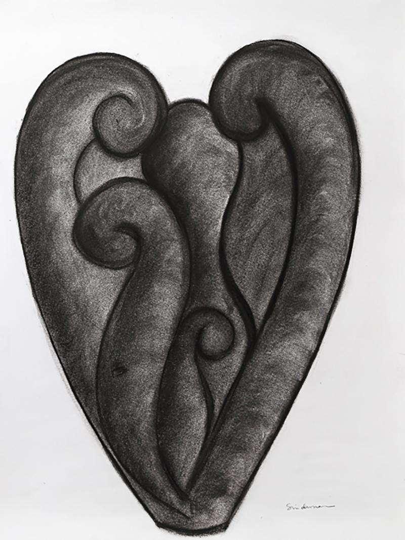 Rosanne Sniderman Charcoal Drawing V15 by Rosanne Sniderman