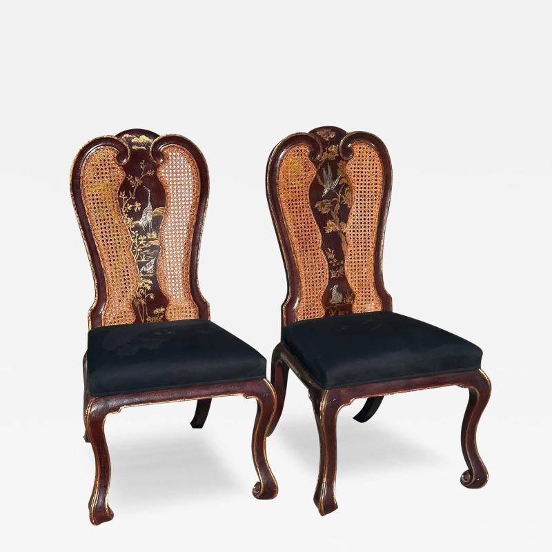Rose Tarlow Rose Tarlow Melrose House Chinoiserie Chairs a Pair
