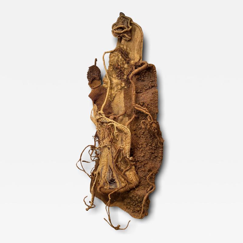 Rosemarie Koczy Ce que me raconte l homme Sculpture murale en macram Rosemarie Koczy 1978