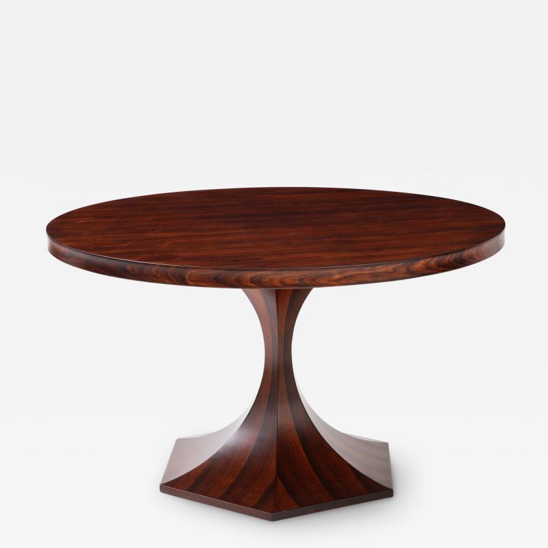 Rosewood Center or Dining Table by Carlo De Carli