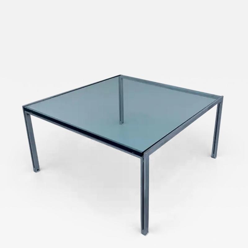 Ross F Littell Ross Littel Luar Coffee Table in Glass and Metal for Icf Padova Italy 1970s